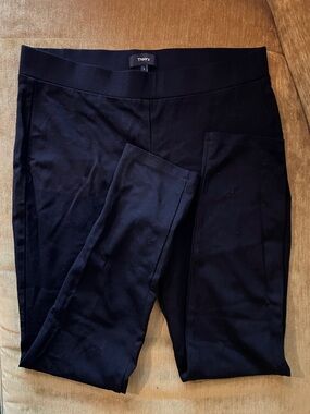 Theory Black Pull-On Slim Leggings